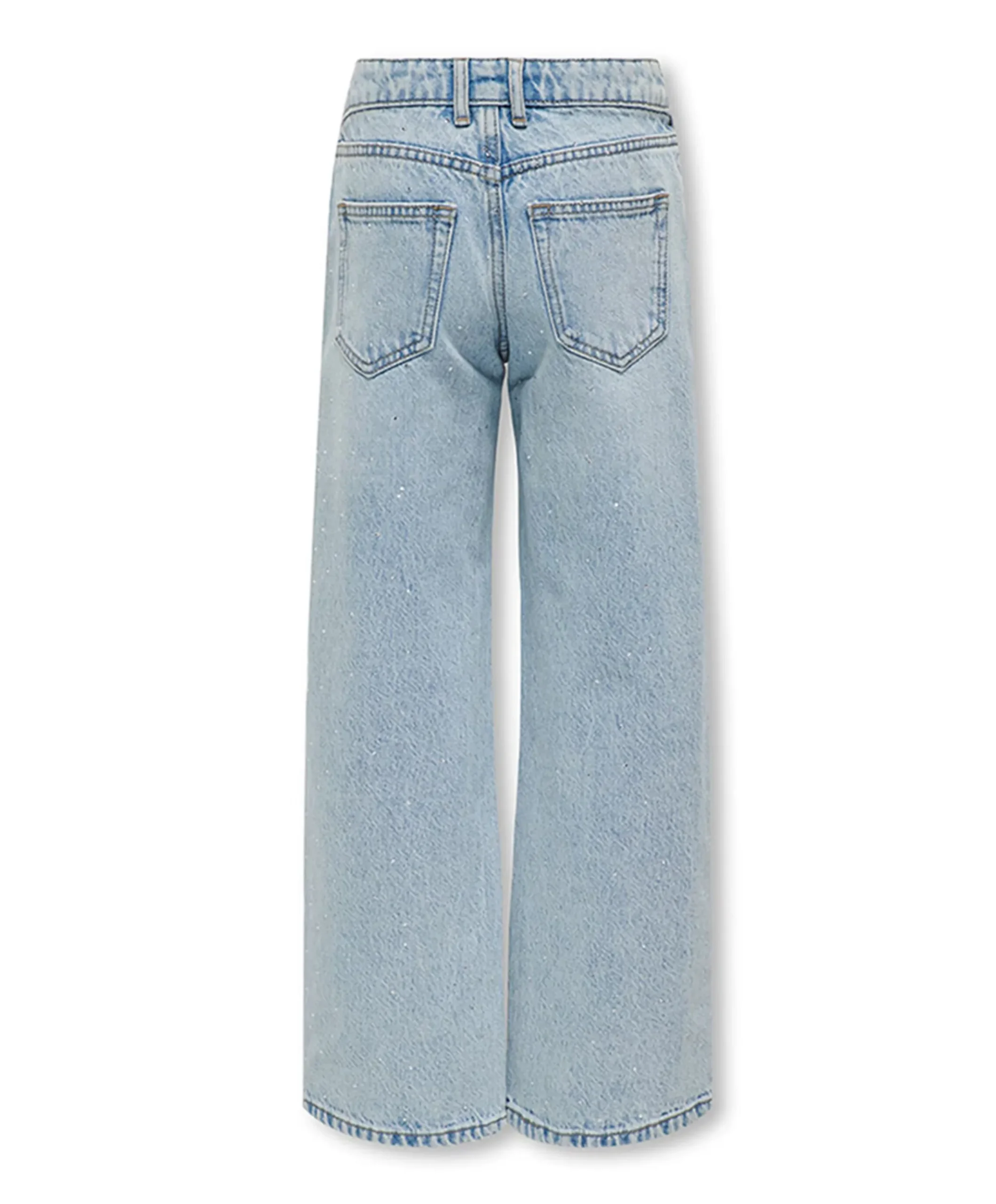 KOGCOBAIN RHINESTONE WIDE DNM AZG meisjes jeans blauw