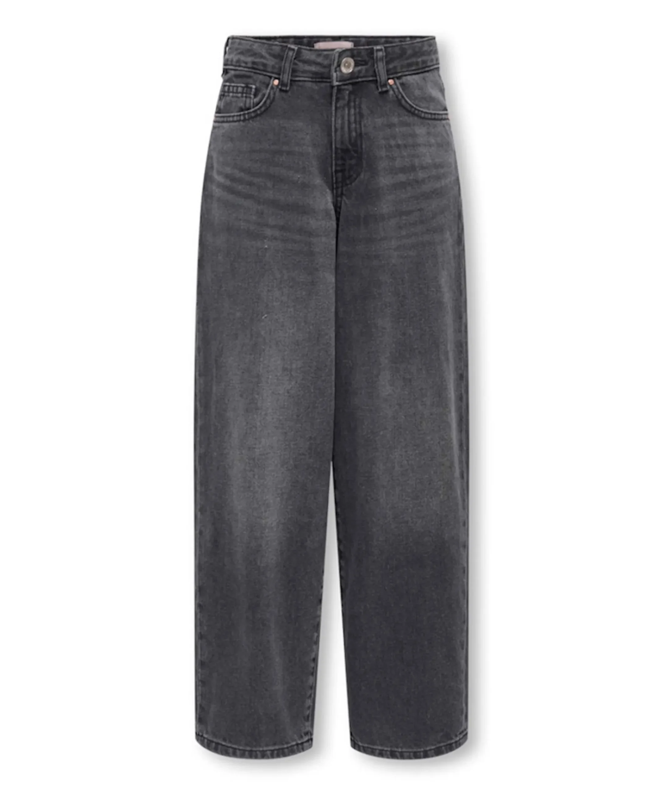 KOGGIANNA-ELLA MW BAGGY STRAIGHT DN meisjes jeans zwart