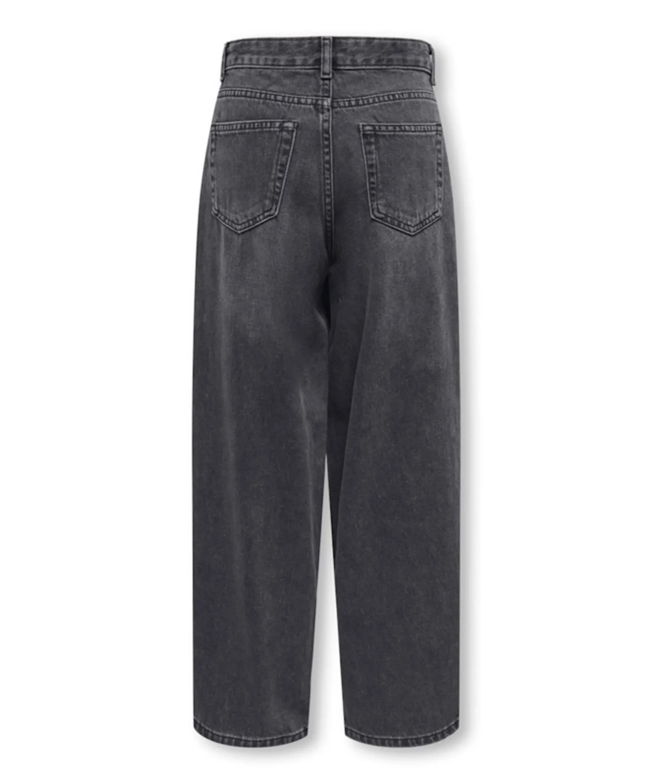KOGGIANNA-ELLA MW BAGGY STRAIGHT DN meisjes jeans zwart