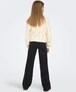 KOGJUICY LIFE WIDE LEG DNM DCC369 meisjes jeans zwart