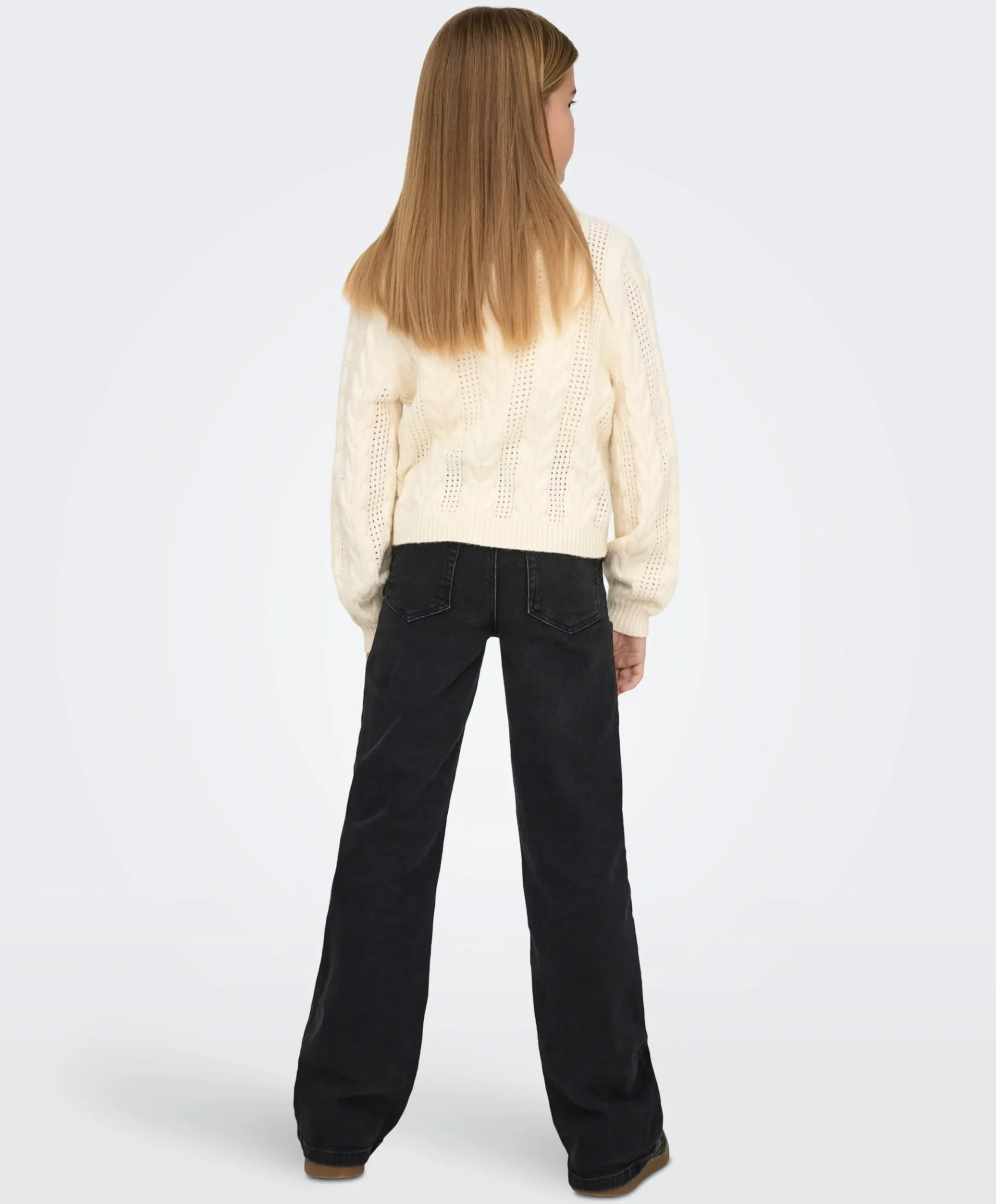 KOGJUICY LIFE WIDE LEG DNM DCC369 meisjes jeans zwart