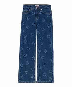 KOGJUICY REG WIDE SMILEY DNM CRO557 meisjes jeans blauw