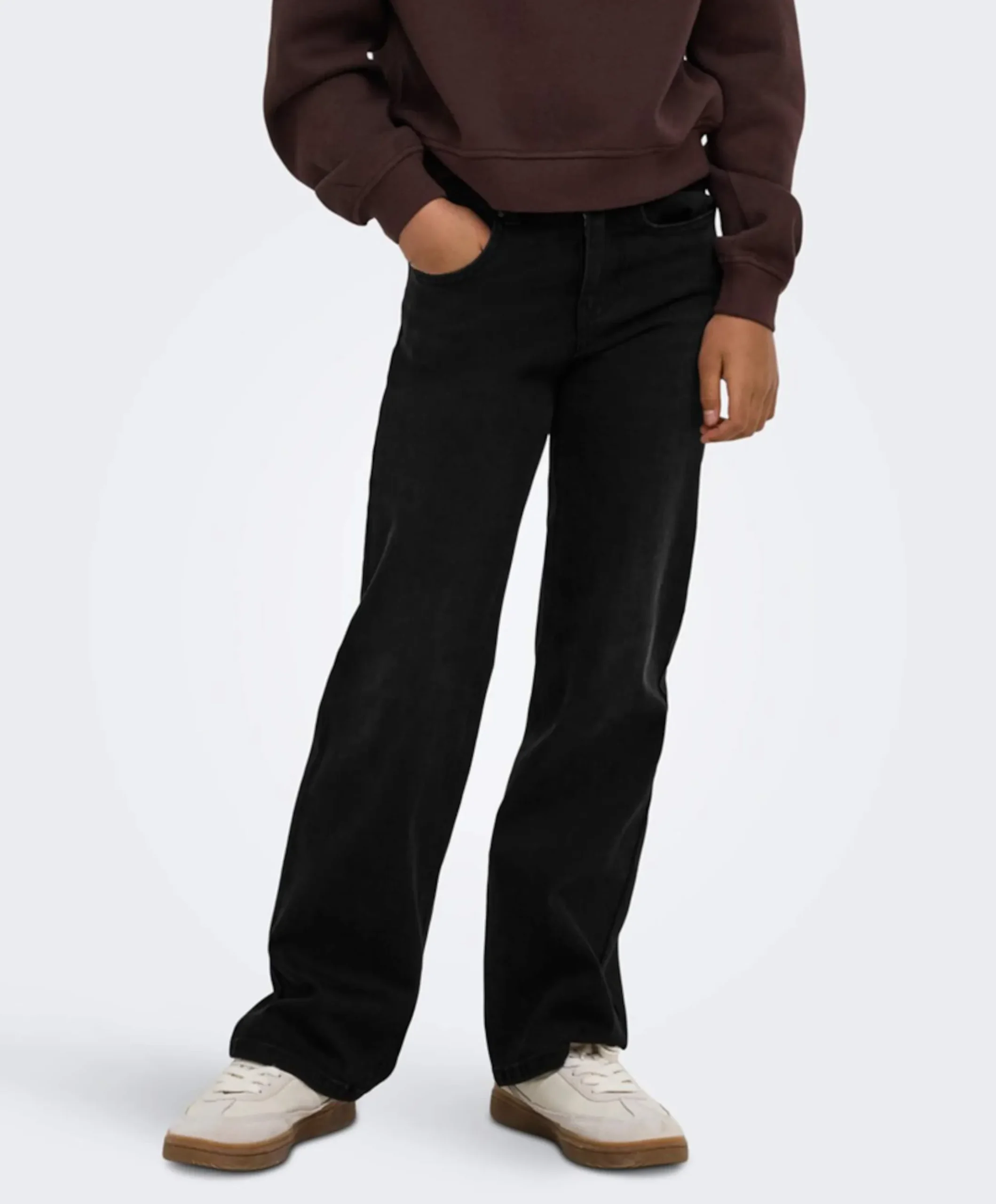 KOGJUICY-WAUW HW WIDE DNM GUA006 NO meisjes jeans zwart