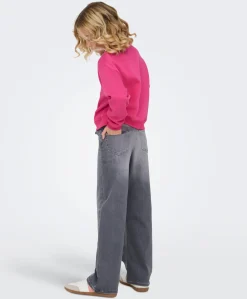 KOGMADISON BLUSH WIDE GD DNM NOOS meisjes jeans grijs