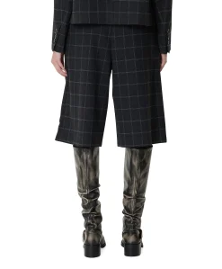 Kreme Wide Leg dames bermuda grijs