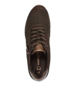 Lace-up dames sneakers bruin