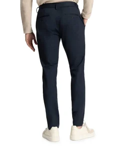 Lancaster Tapered Jogger Pattern sw heren broek blauw