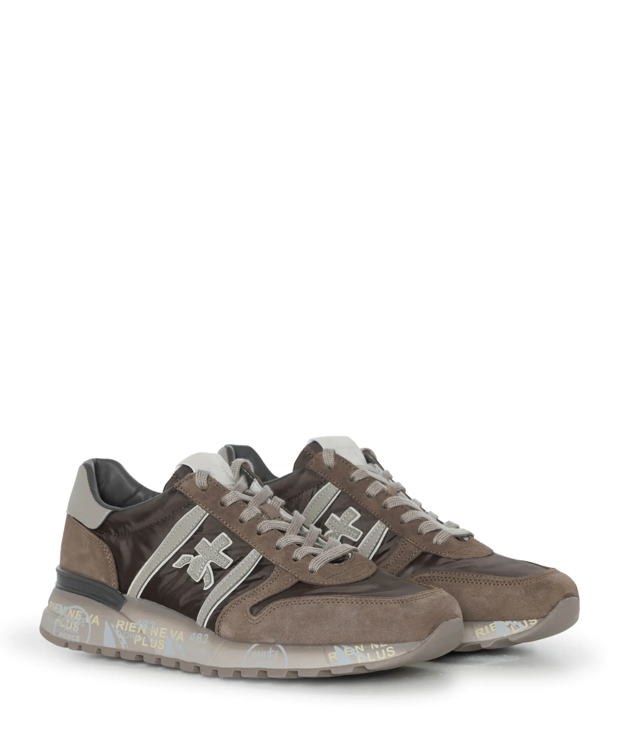 Lander heren sneakers bruin