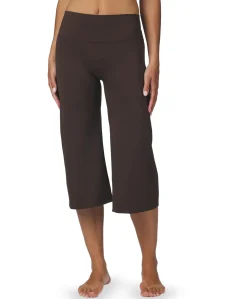 Lauri Wide dames capri broek bruin