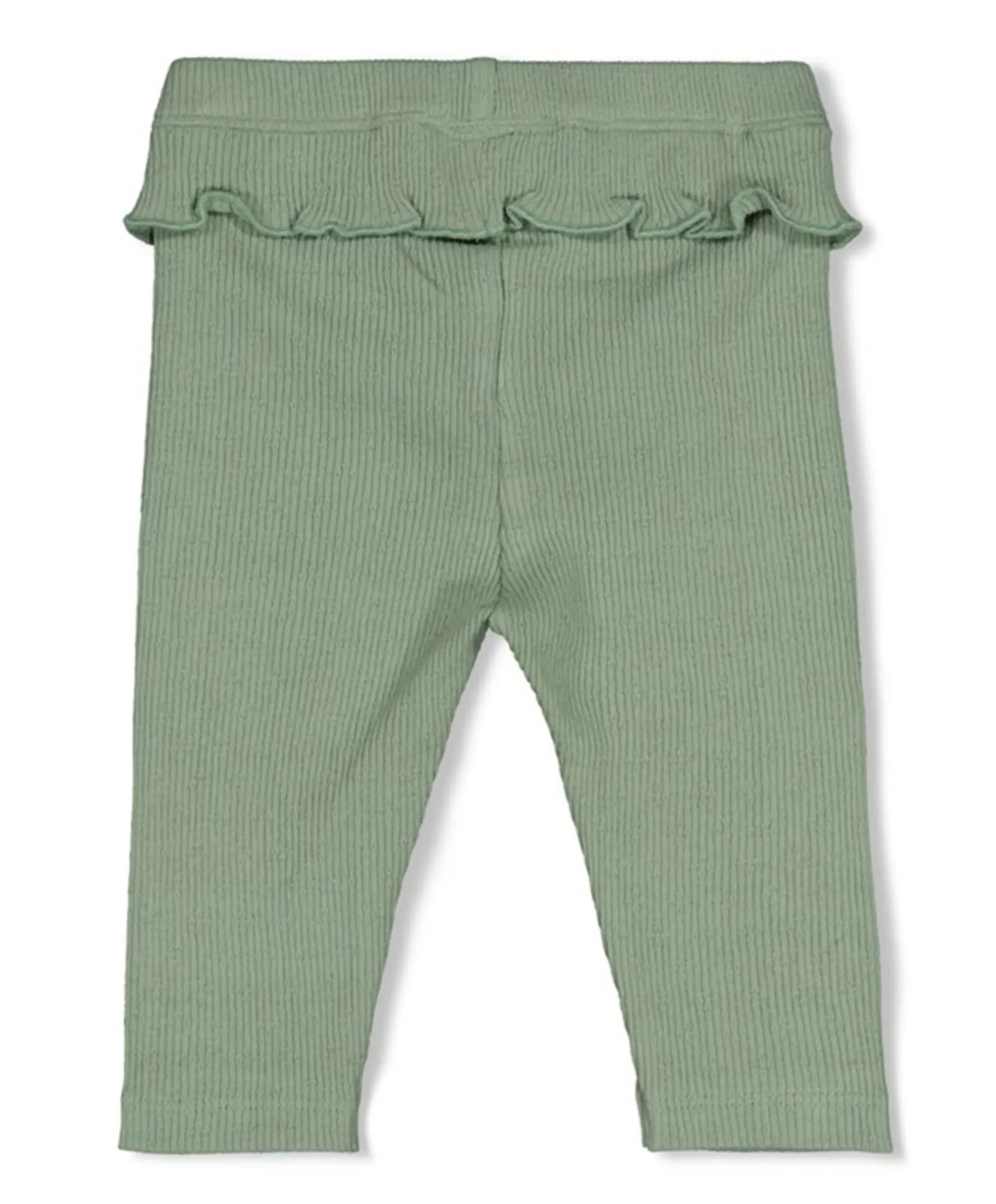 Legging pointelle rib meisjes broek groen