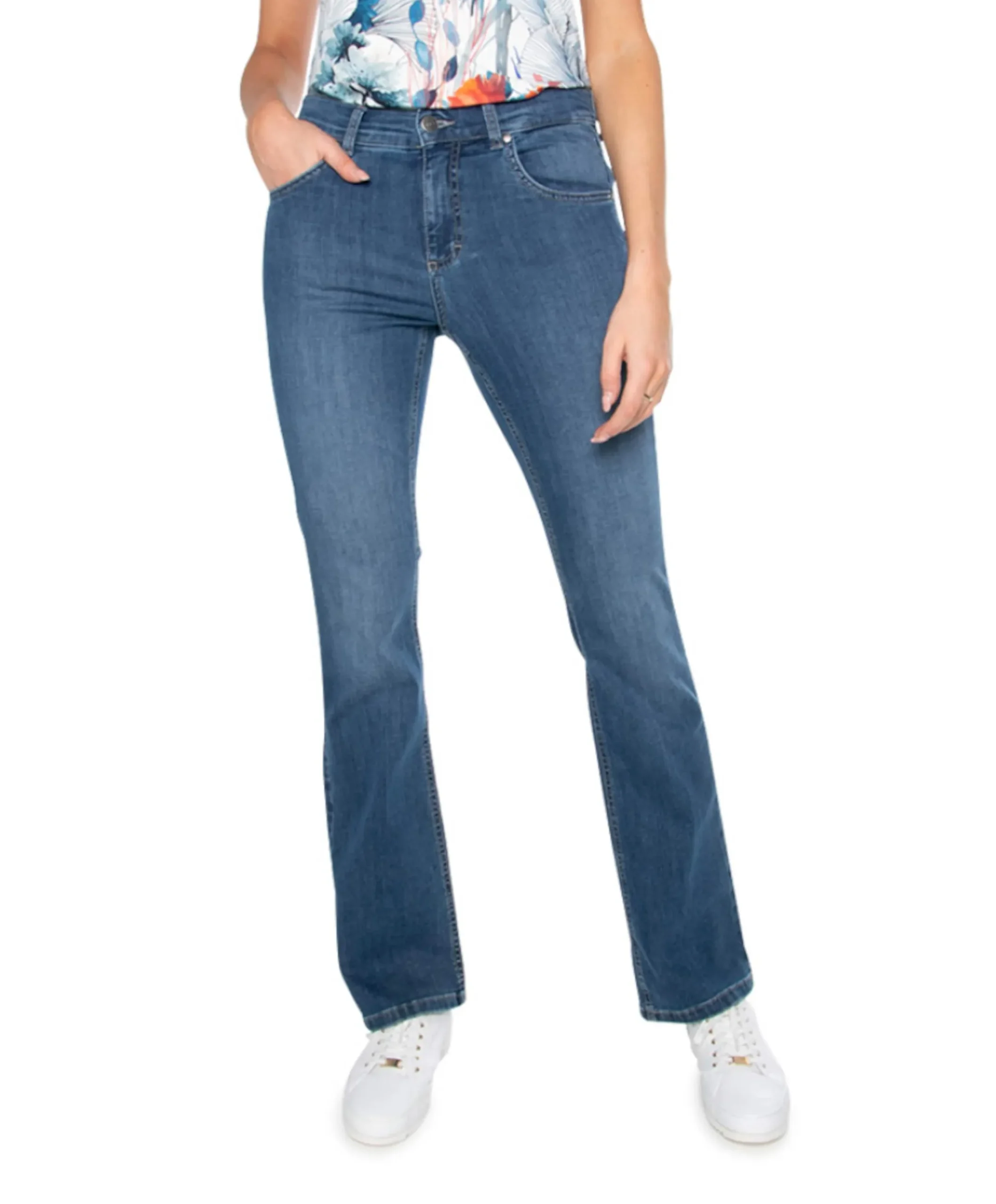 Leni dames jeans blauw