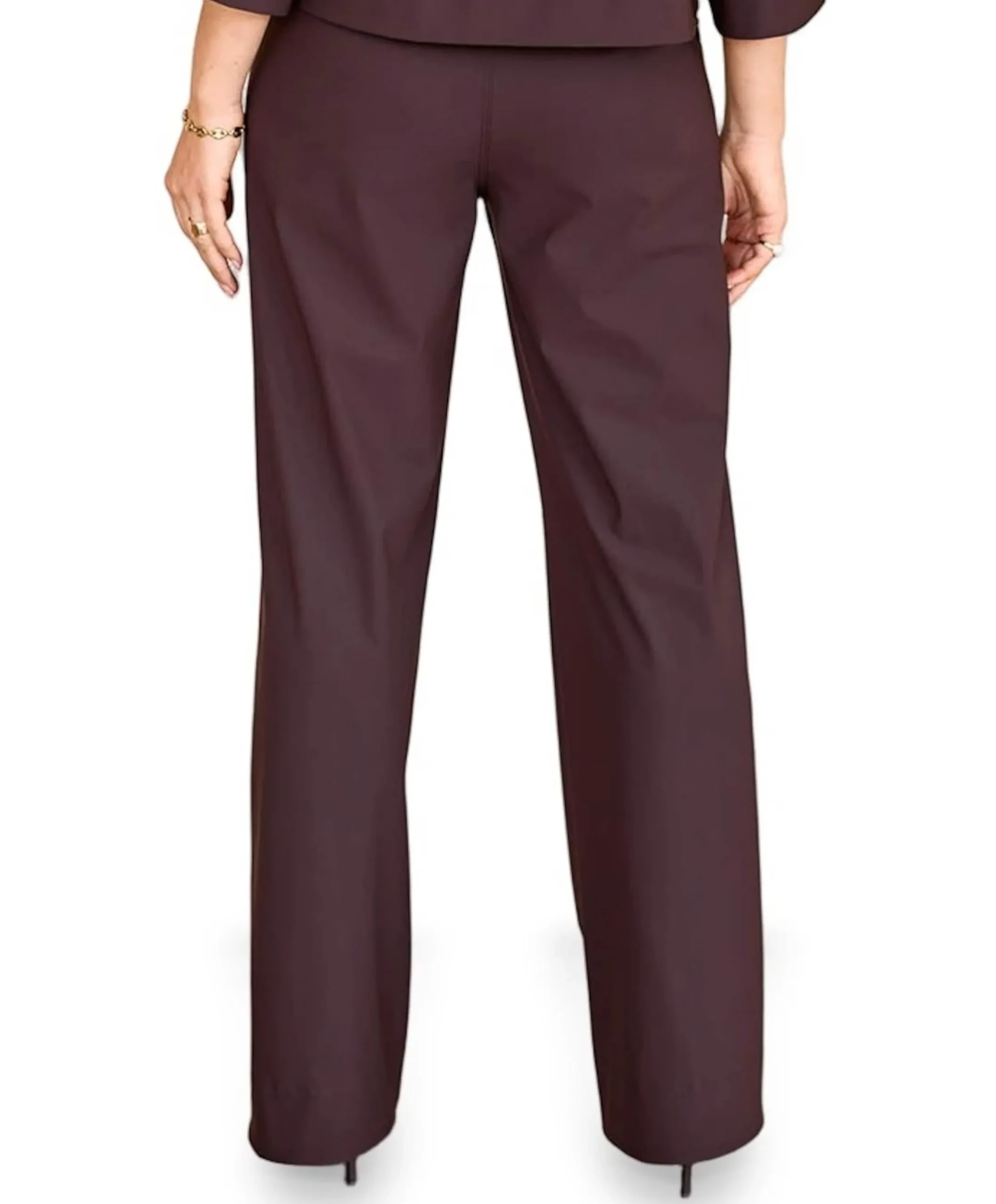 Lexie bonded broek bruin