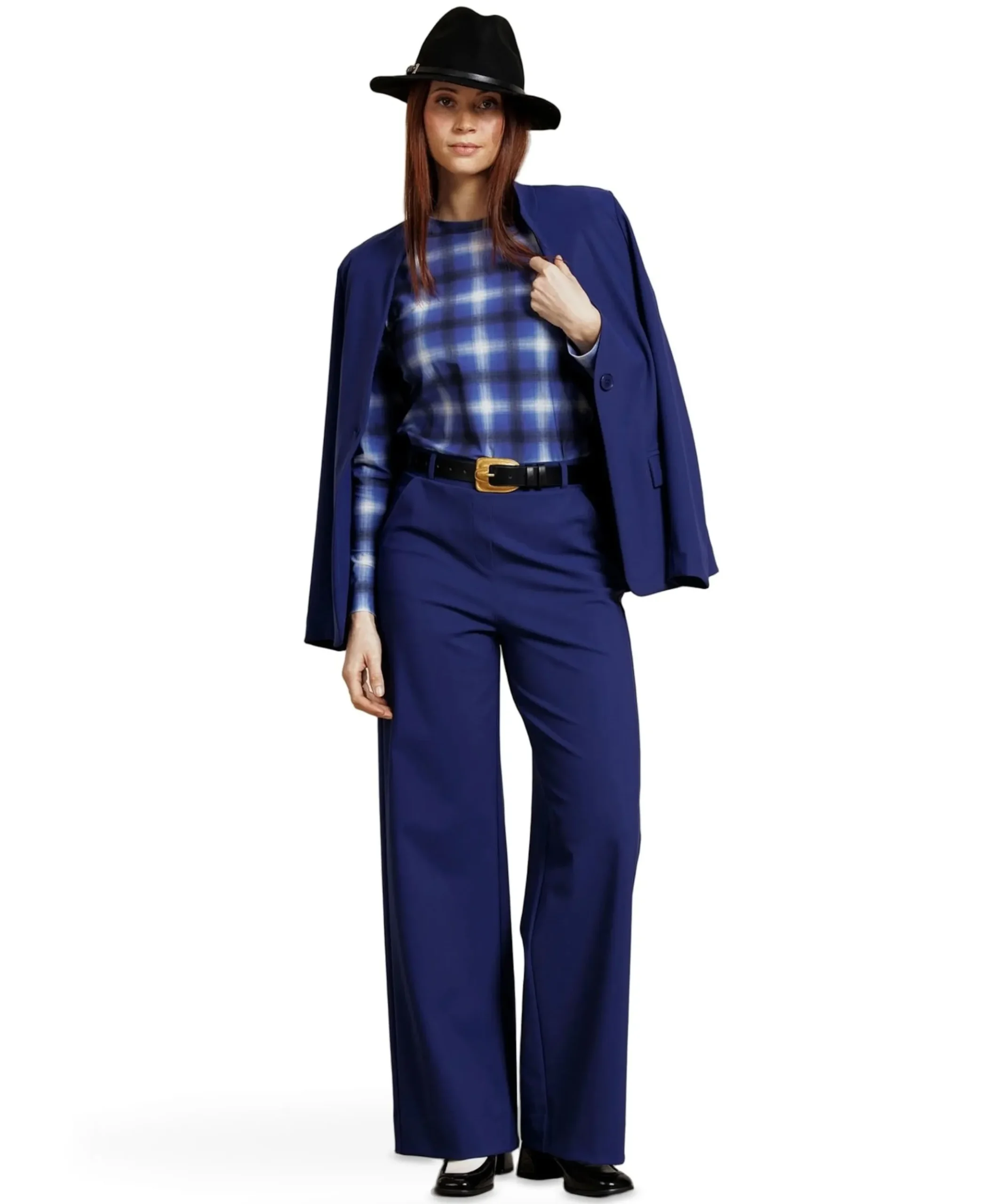 Lexie bonded dames broek blauw