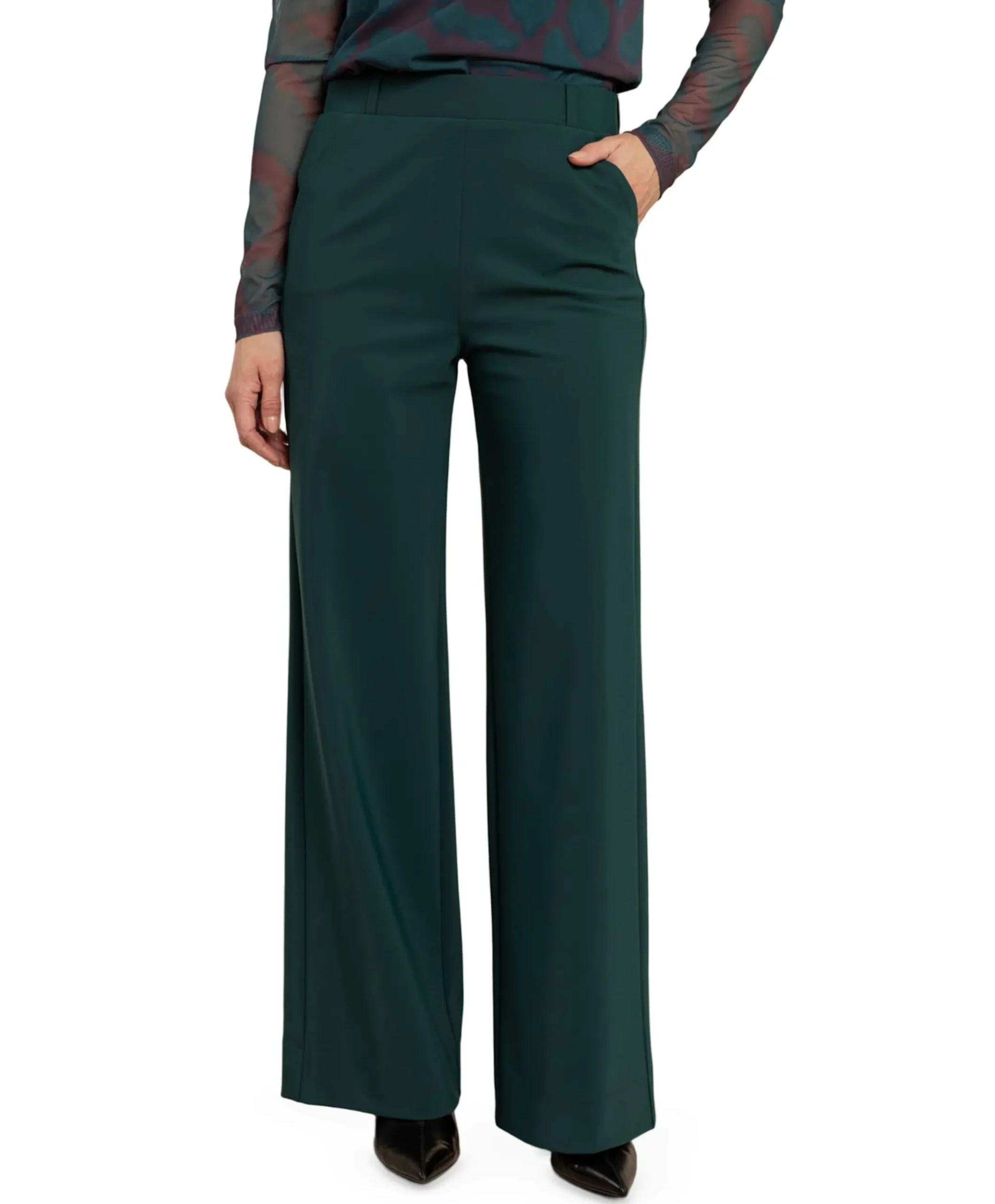 Lexie bonded dames broek groen