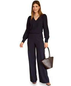 Lexie LONG bonded trousers blauw