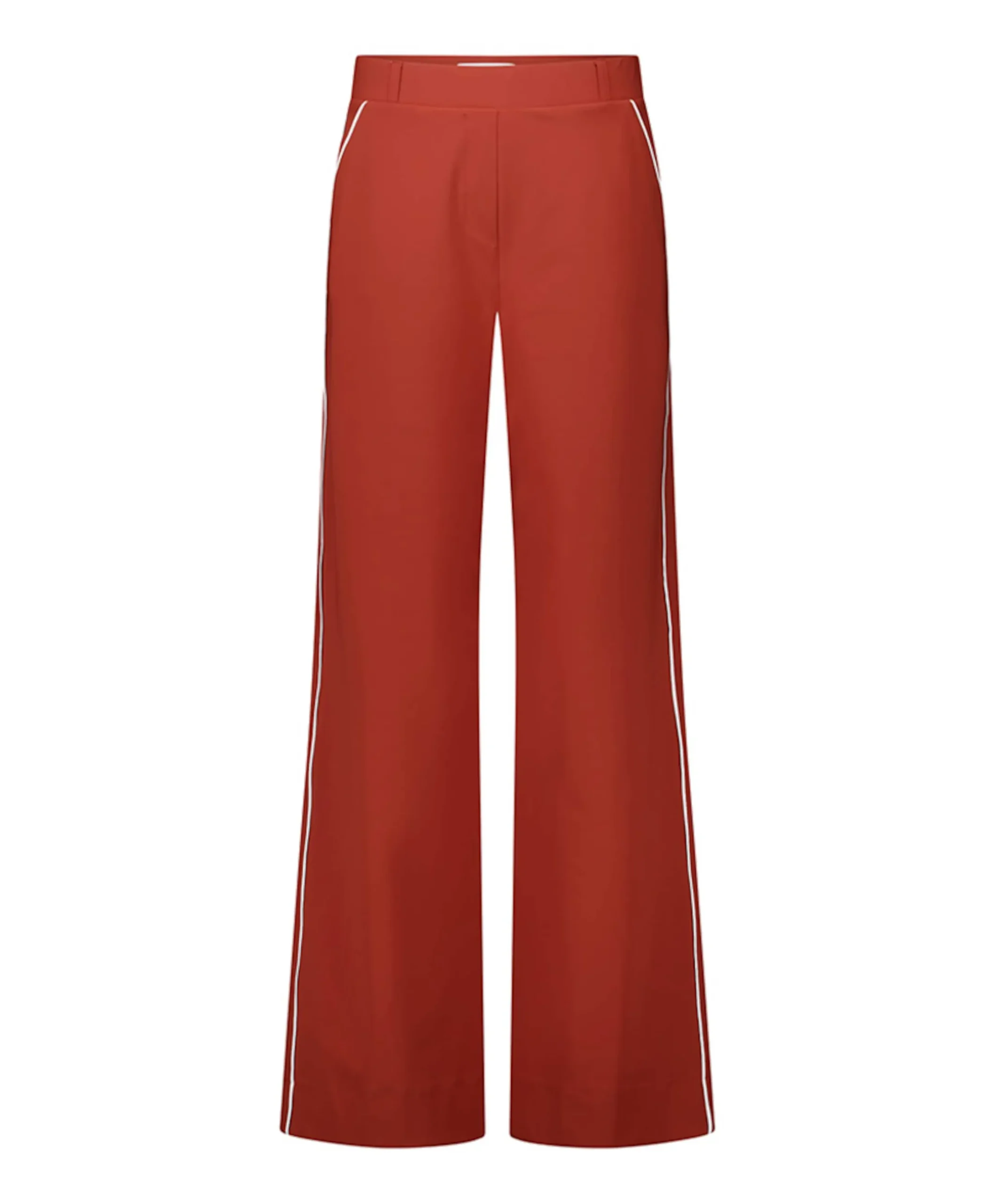 Lexie piping dames broek brique