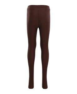 Little heart shiny meisjes broek bruin