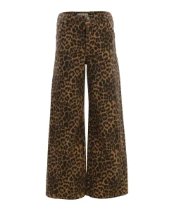 Little leopard meisjes jeans bruin
