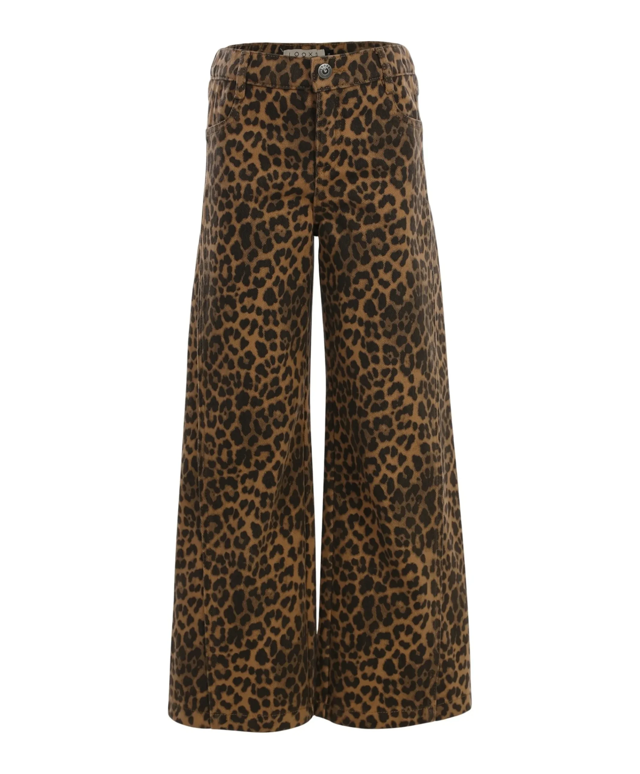 Little leopard meisjes jeans bruin