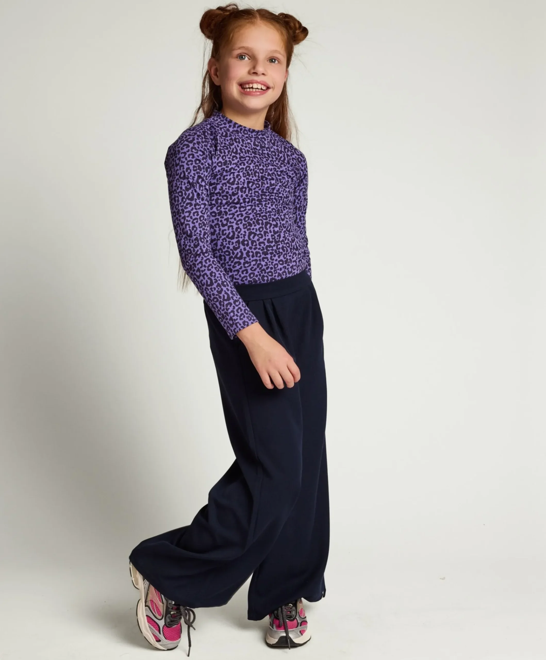 Little pantalon meisjes pantalon blauw