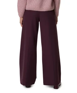 LIVA CHIC BELT dames pantalon bordeaux