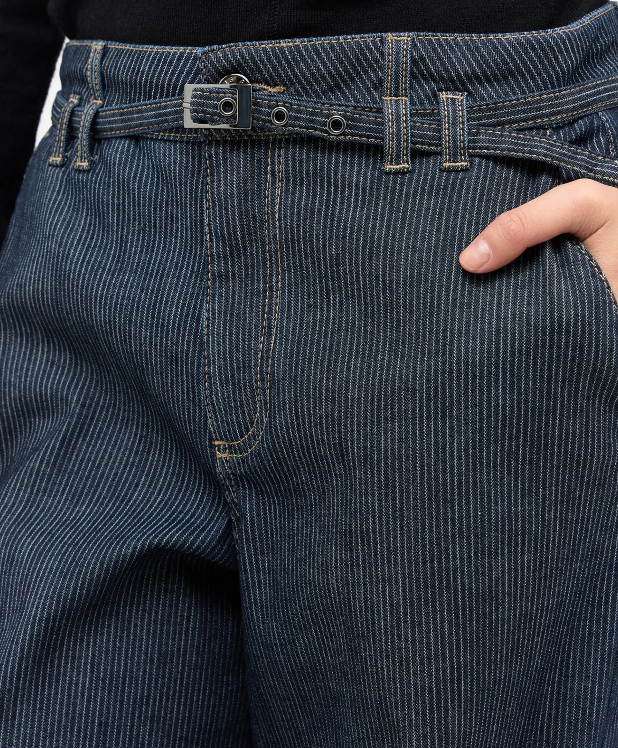 LIVA SLEEK dames jeans blauw
