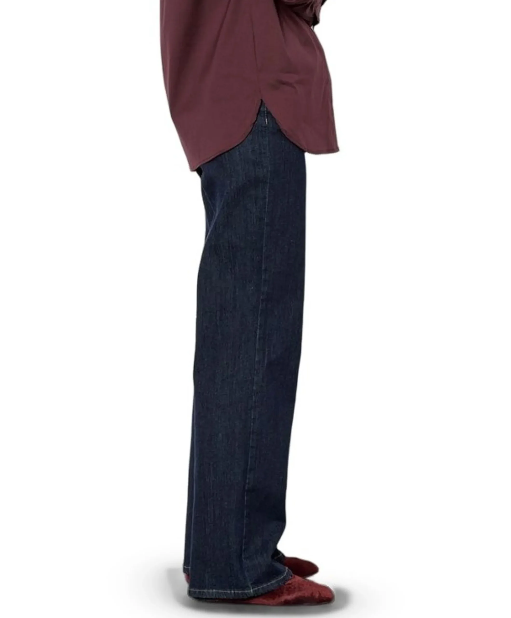 Liv New Wide dames jeans blauw