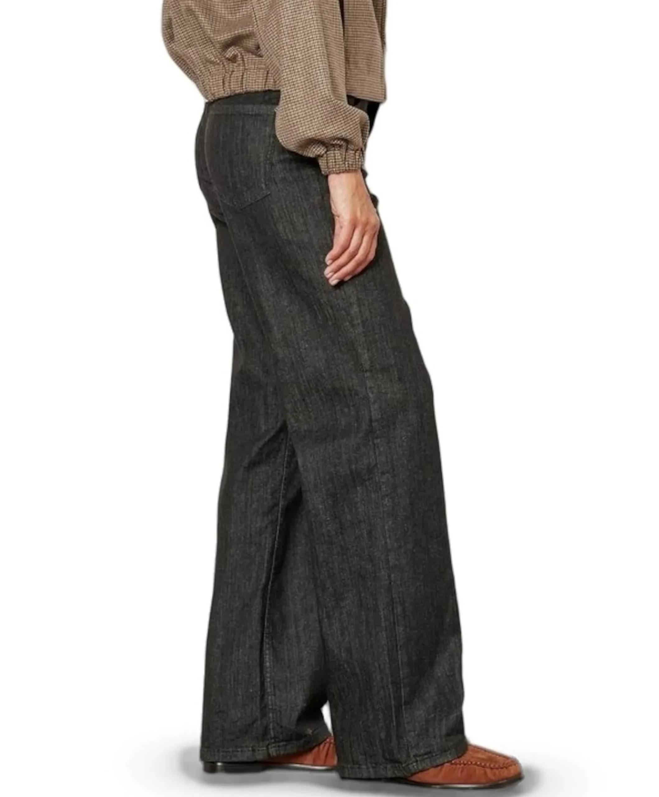 Liv New Wide dames jeans bruin