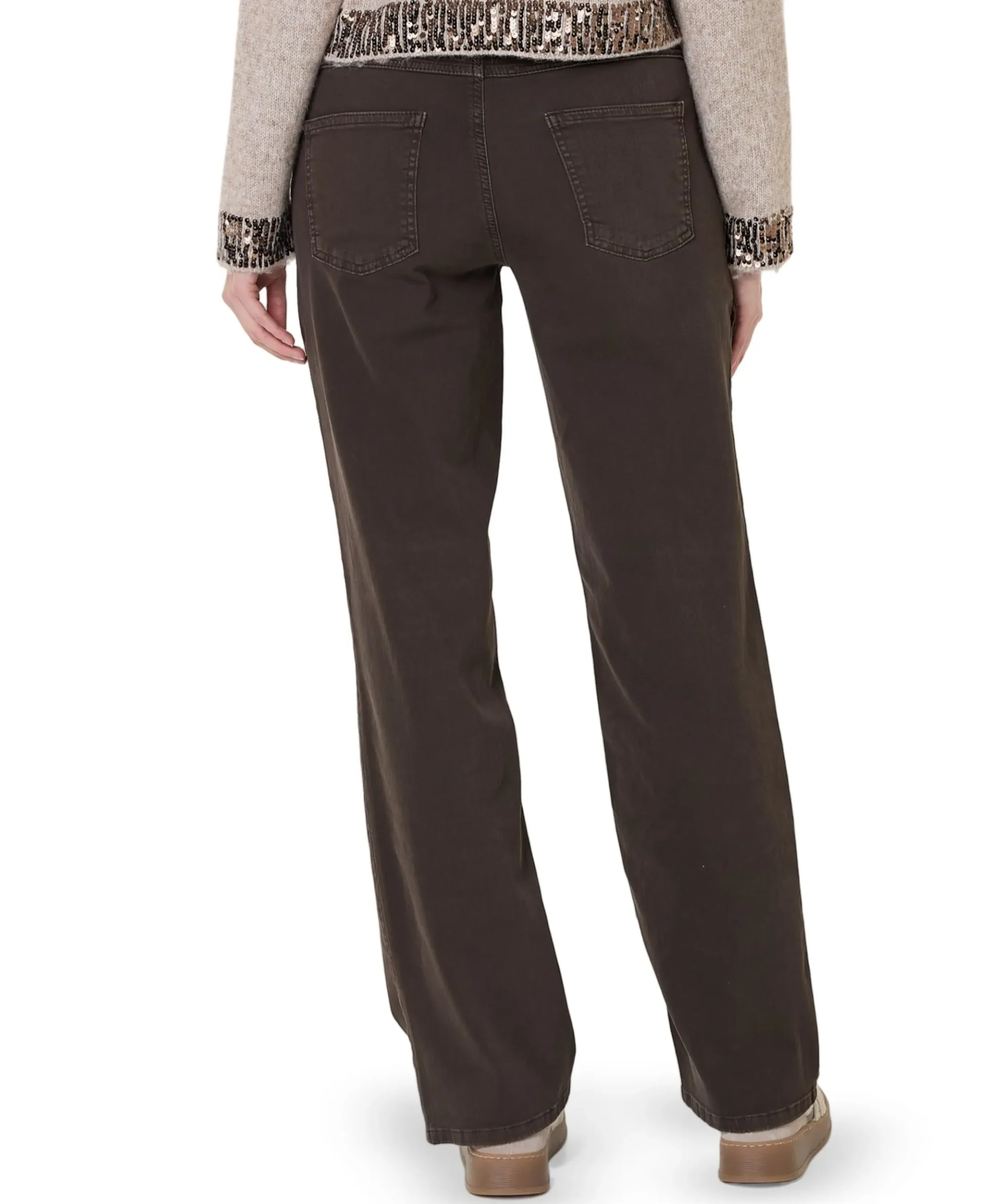 Liv Straight dames broek bruin