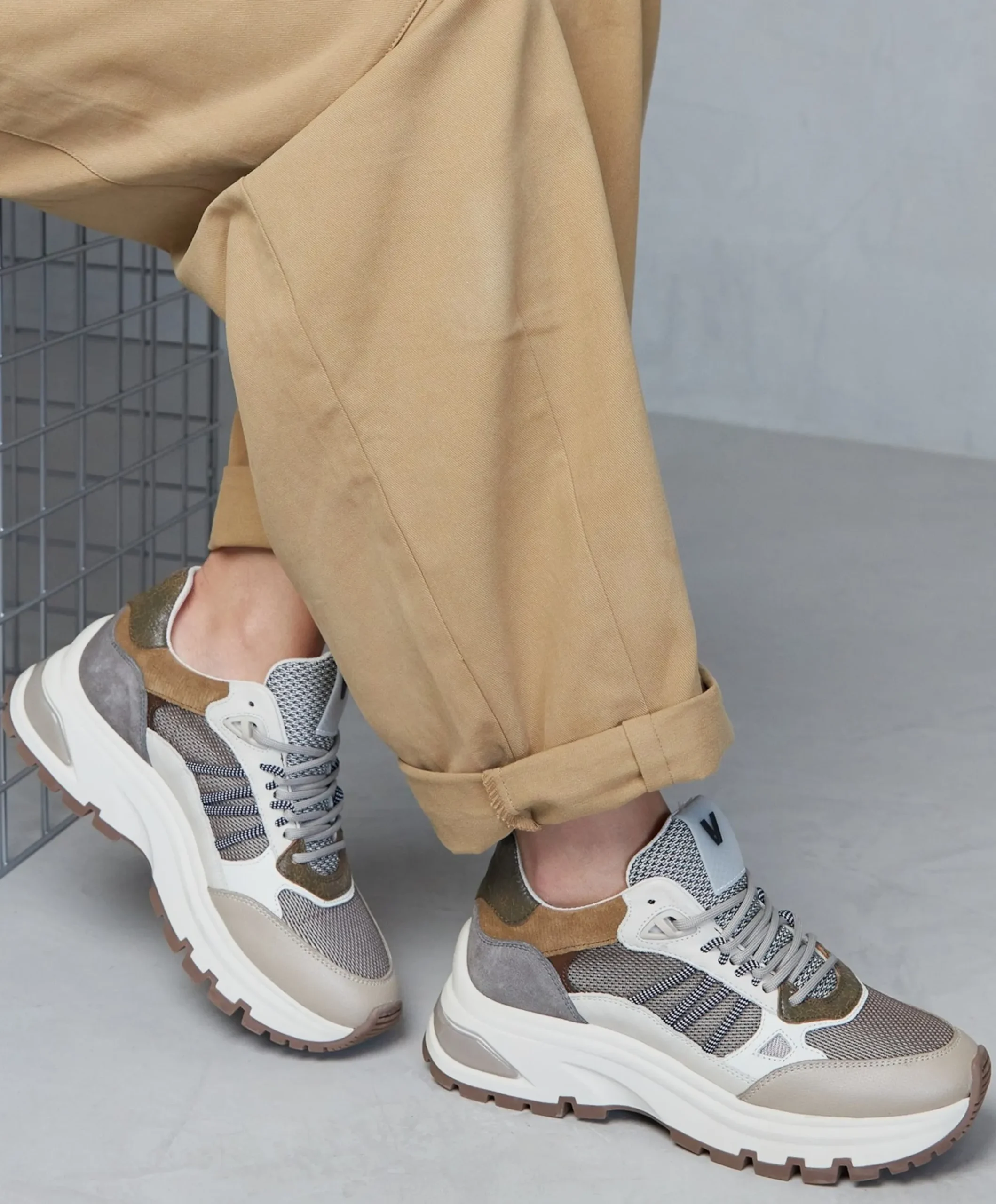 Liz Dae dames sneakers beige