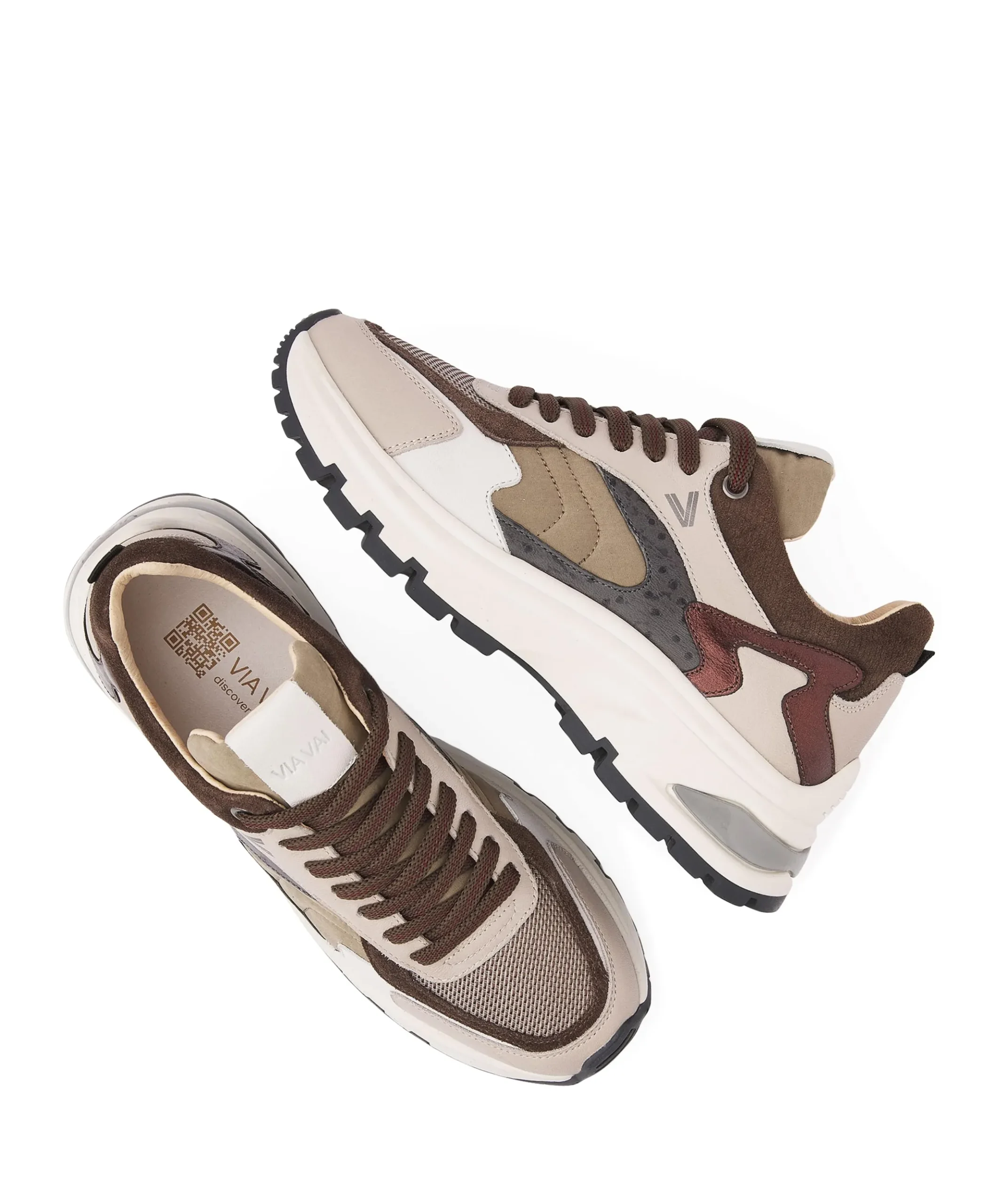 Liz Leighton dames sneakers beige