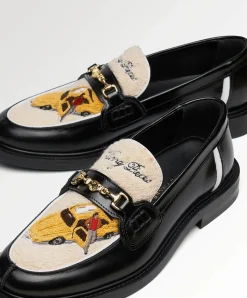 Loafer Yellow Cab heren mocassins zwart