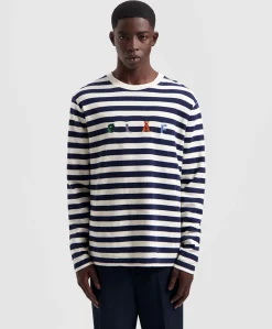 Longsleeve uniseks blauw