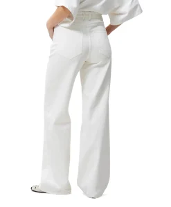 Loose fit jeans dames jeans wit