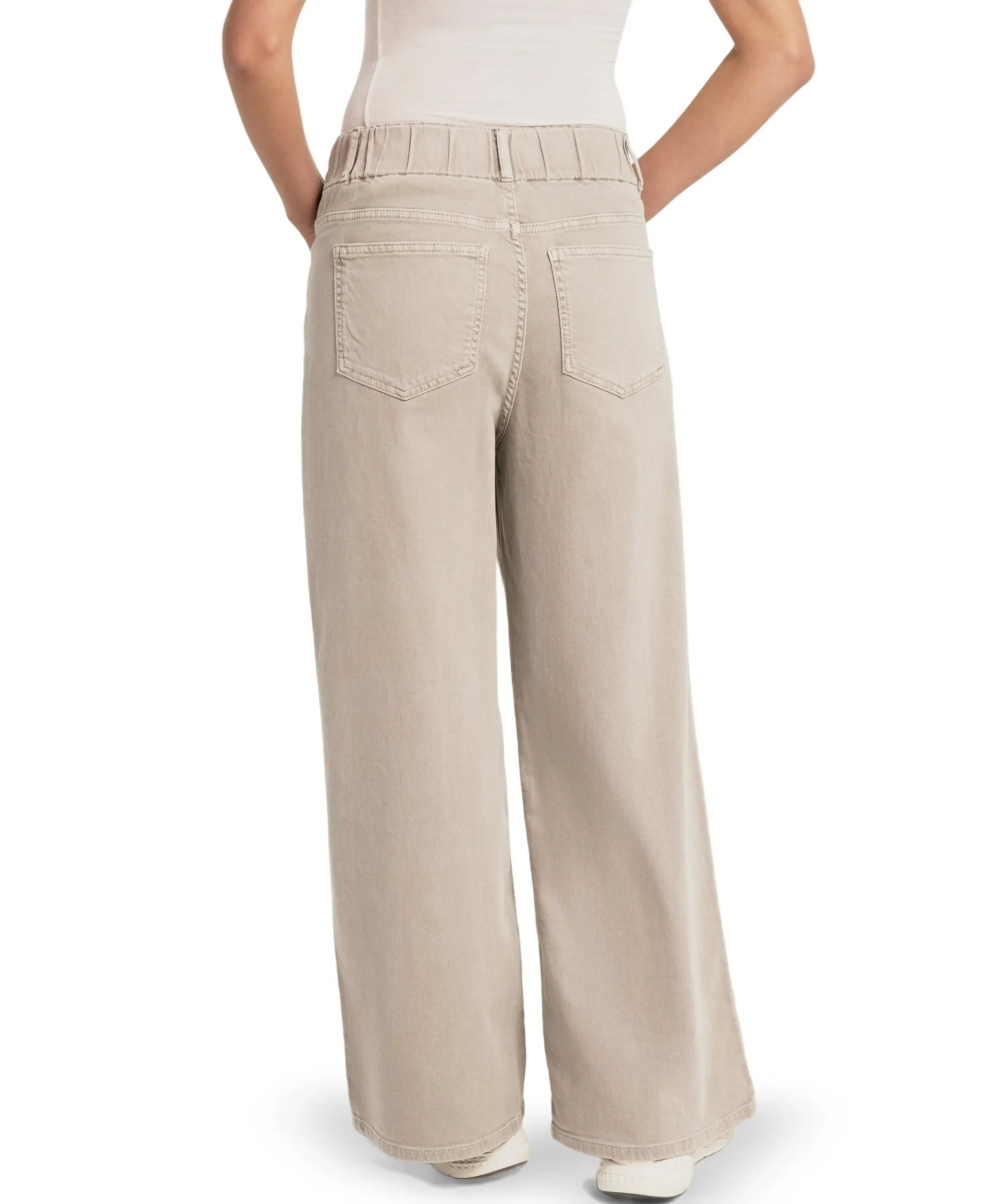 Losvallende dames jeans grijs
