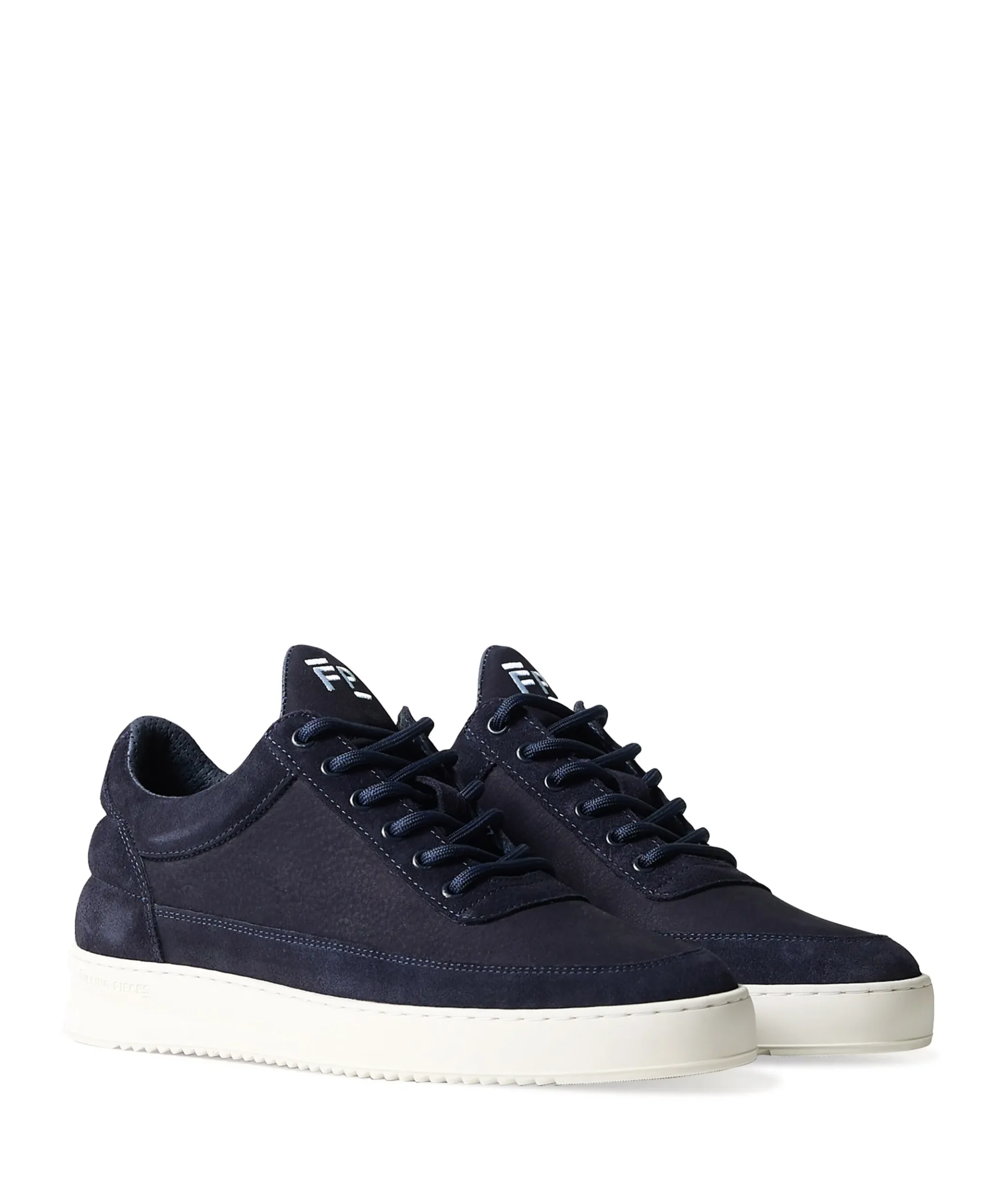 Low Top Suede Grain heren sneakers blauw