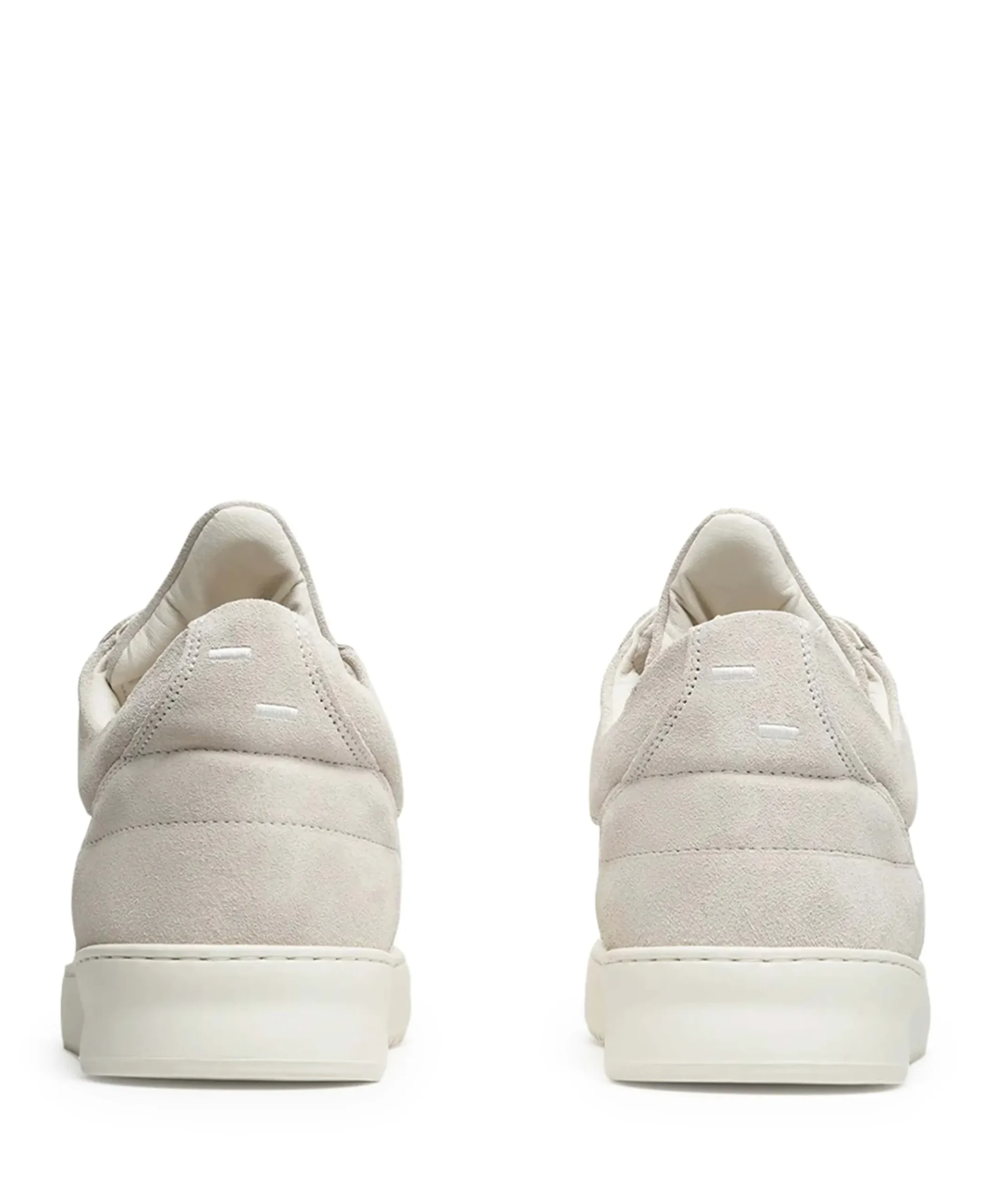 Low Top Suede Organic heren sneakers ecru