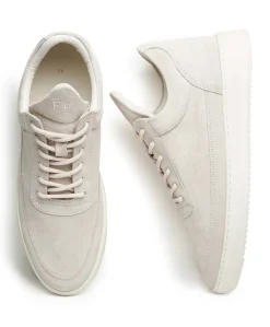 Low Top Suede Organic heren sneakers ecru