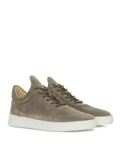 Low Top Suede Organic heren sneakers beige