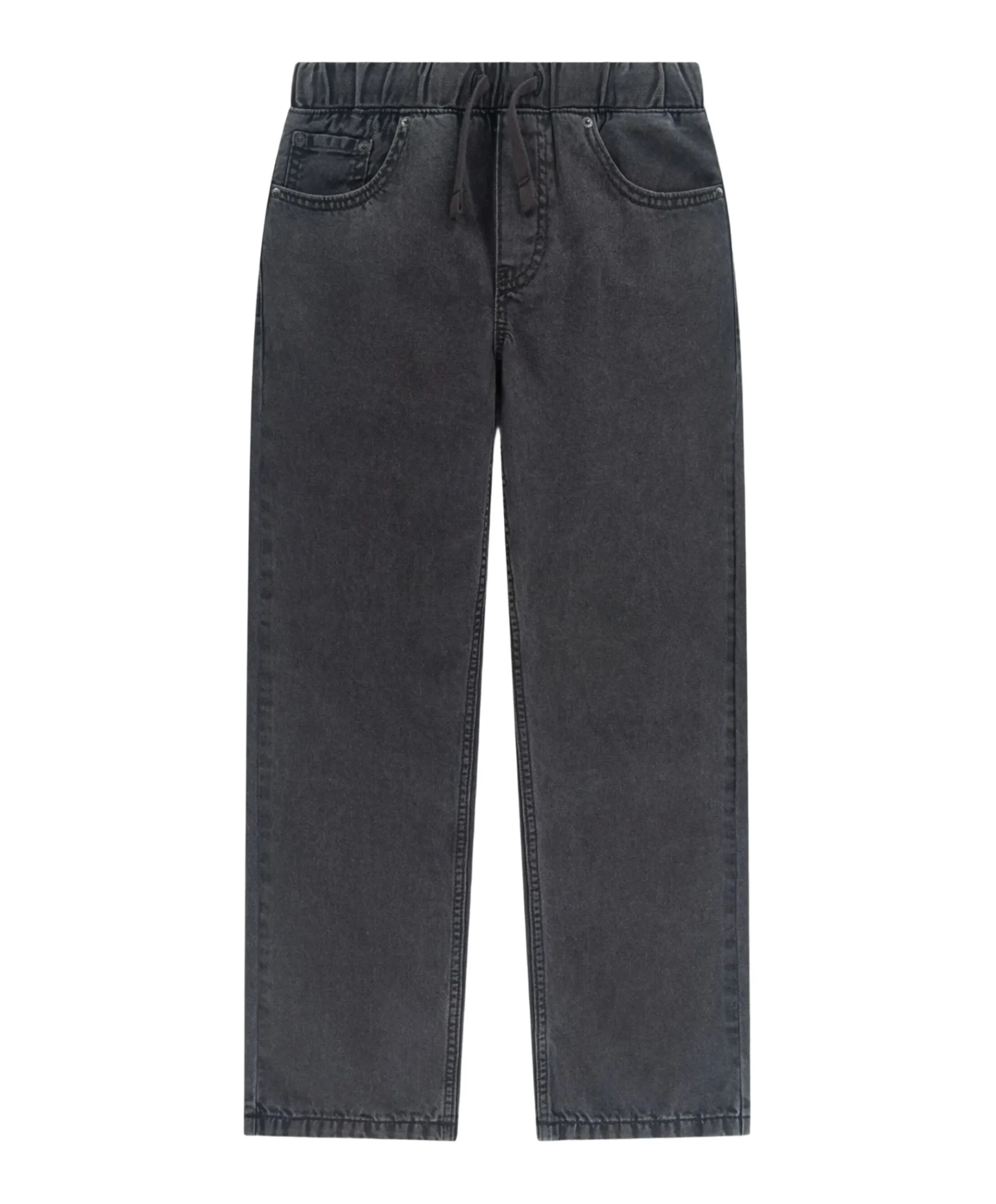 LVB Pull on stay loose taper jongens jeans zwart