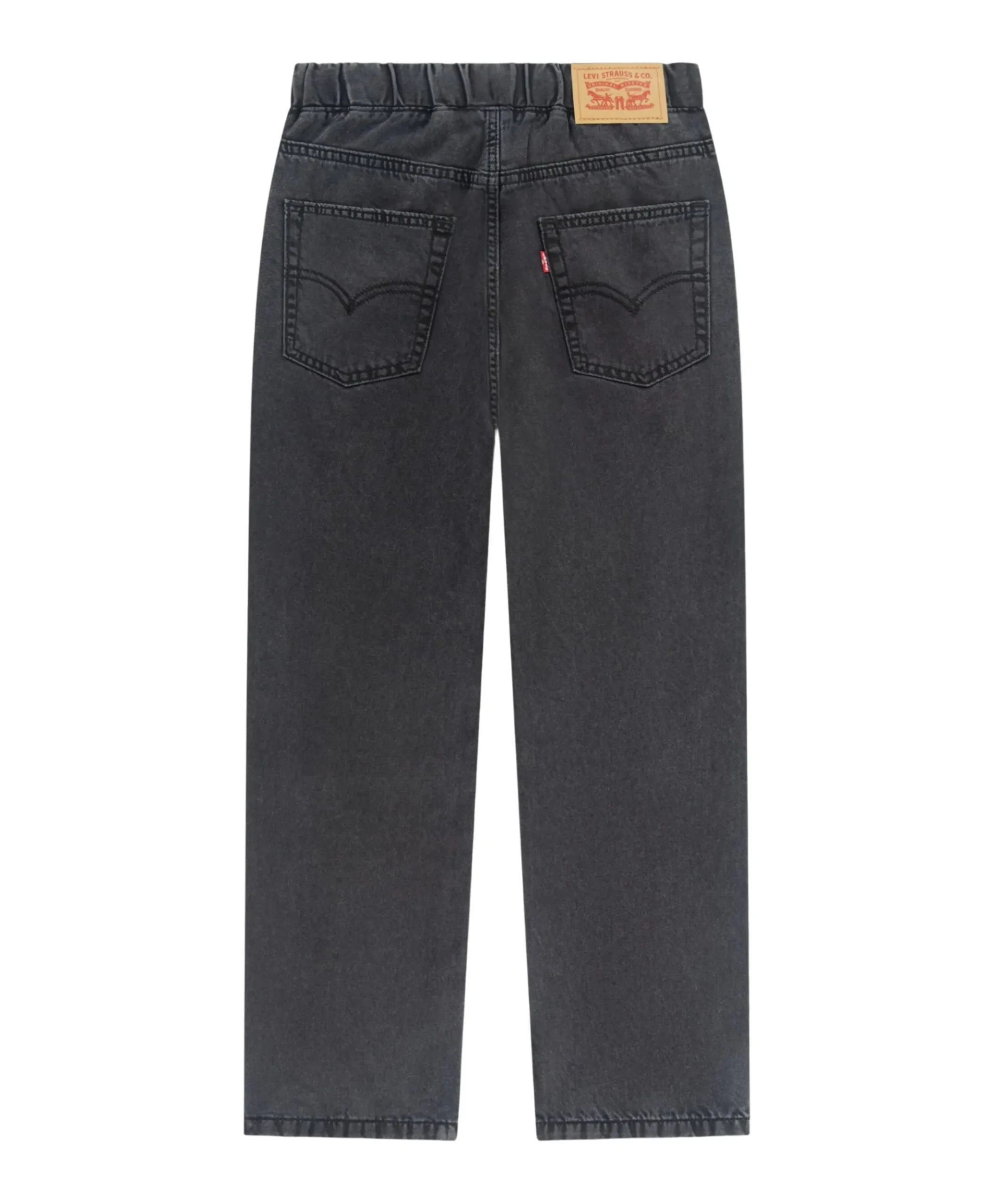LVB Pull on stay loose taper jongens jeans zwart
