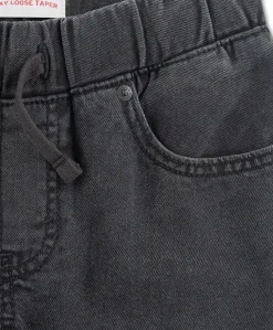 LVB Pull on stay loose taper jongens jeans zwart