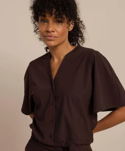 Maggie dames jumpsuit bruin