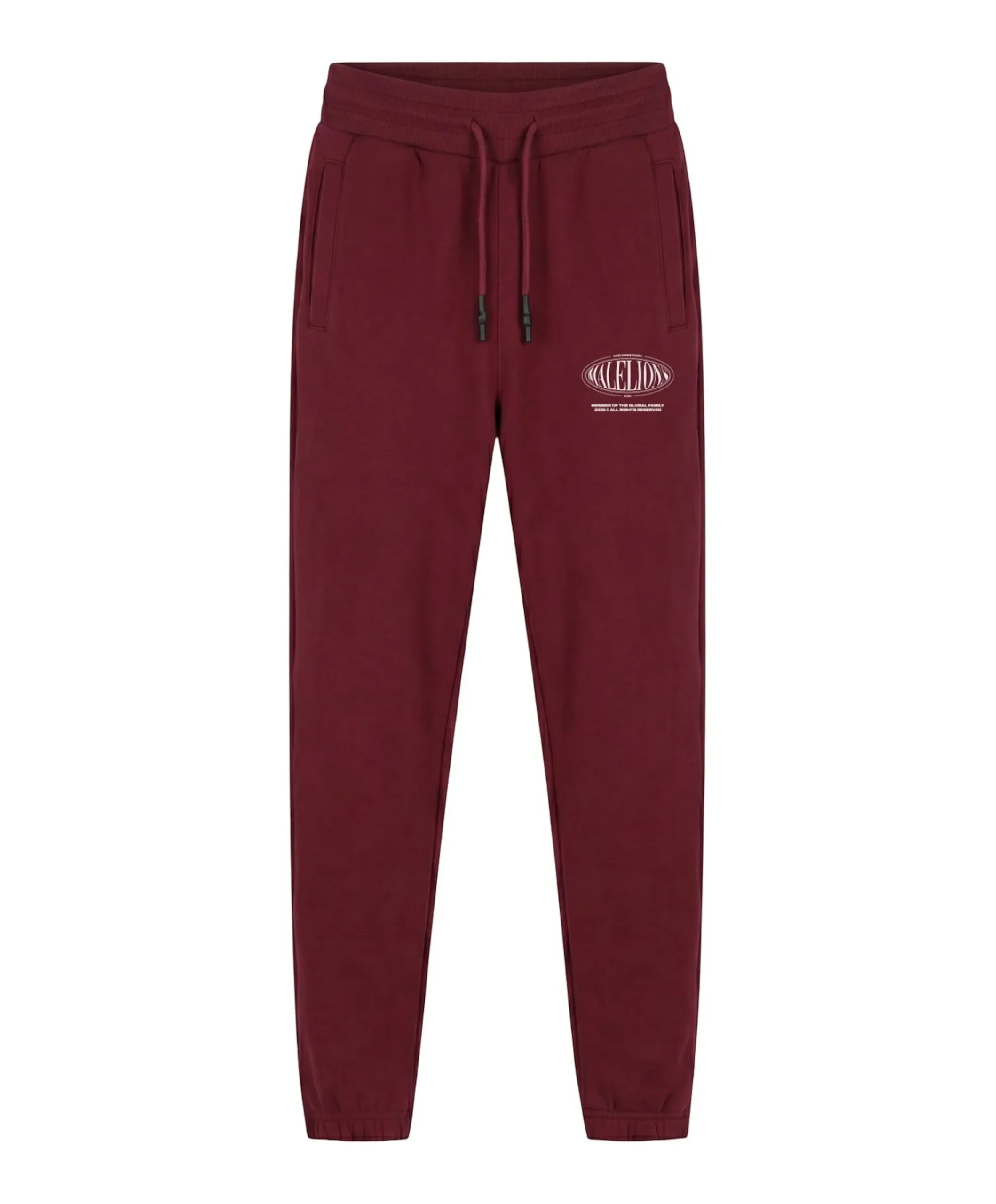 Malelions Junior Lifestyle Sweatpants jongens broek bordeaux
