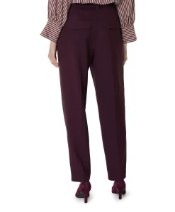 Mara Momfit Pleat dames broek paars