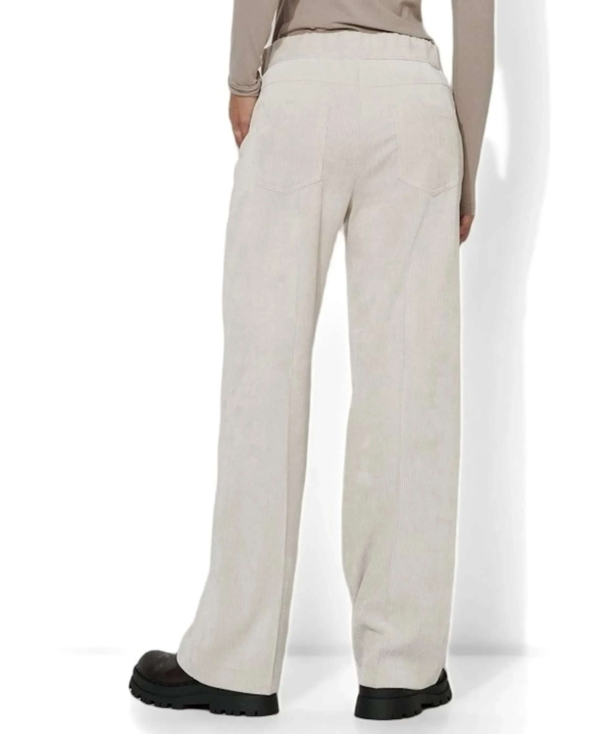Mara Wide Leg Casual dames broek ecru