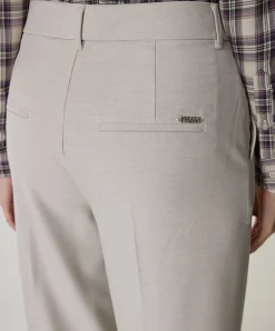 Mara Wide Leg Smart dames broek beige