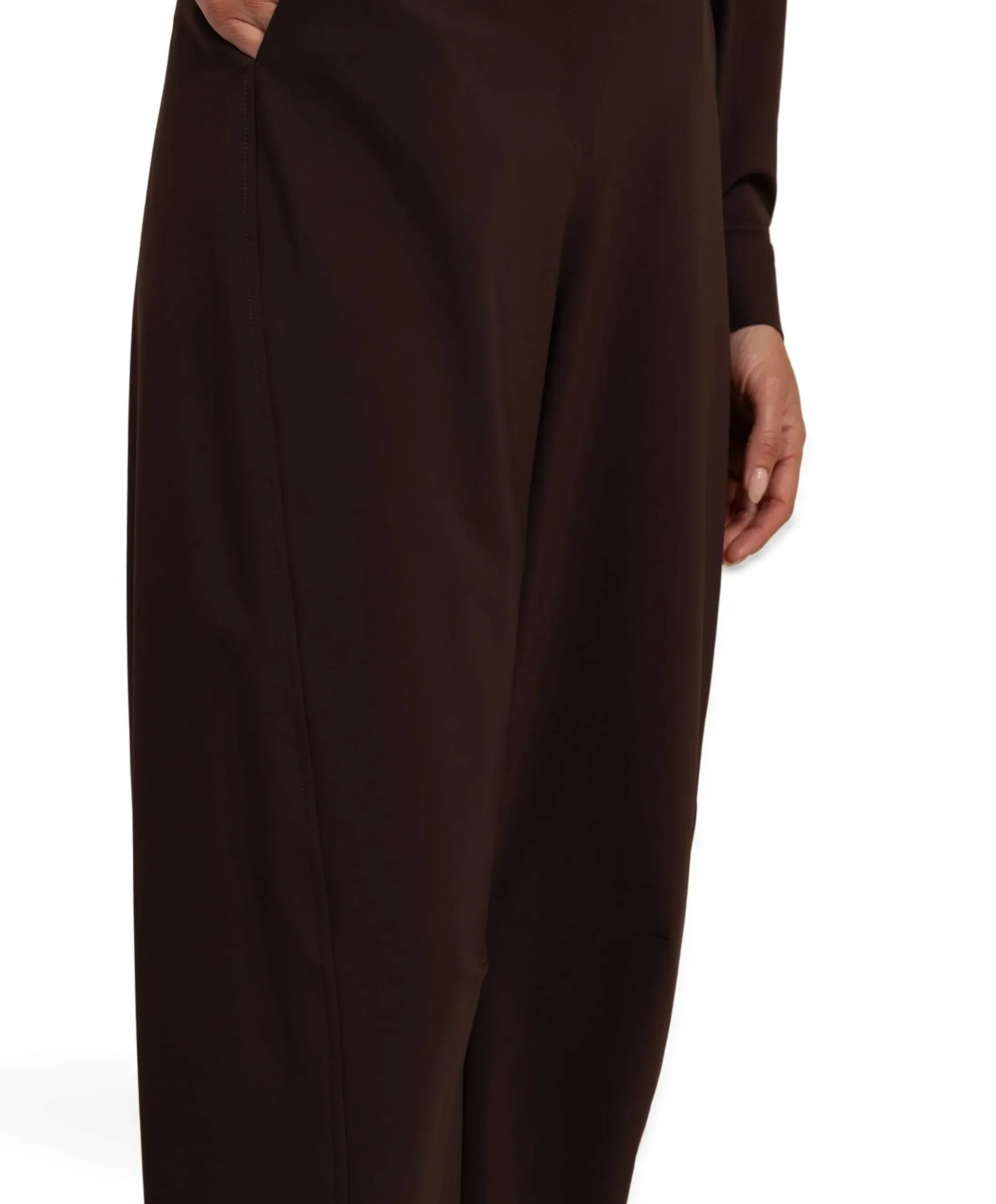 Marlise barrel trousers dames broek bruin