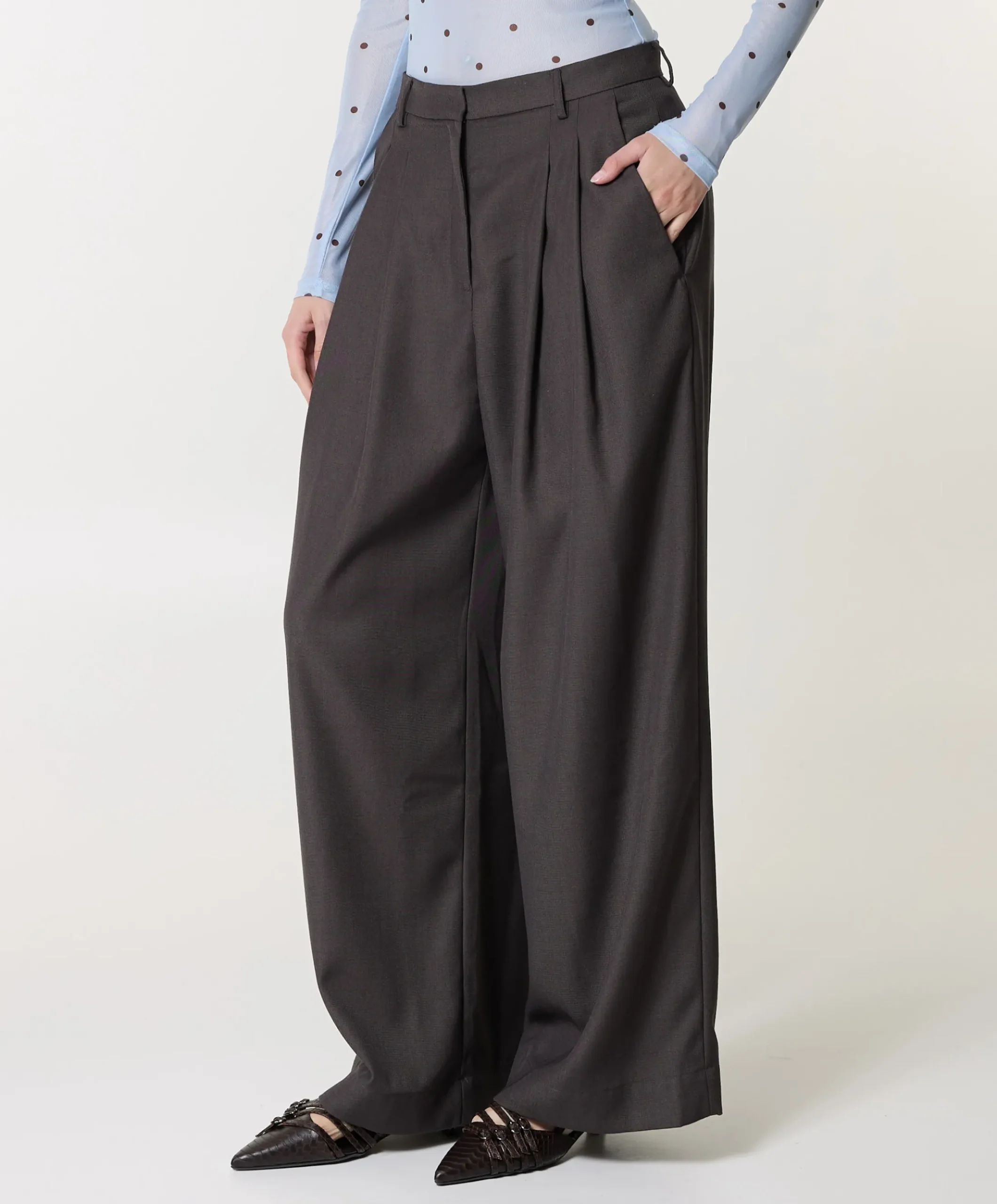 Martina dames broek bruin