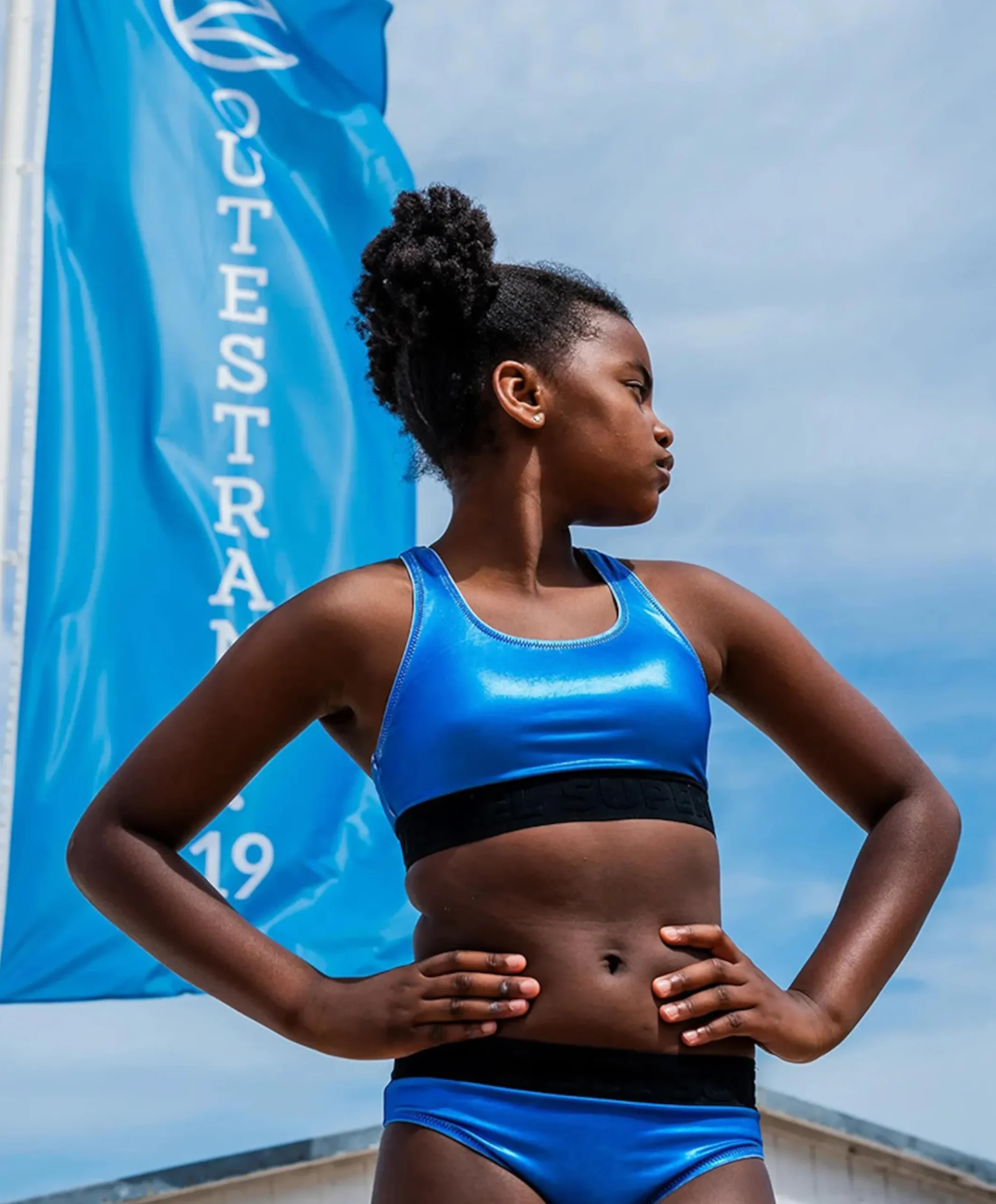 Meisjes bikiniset blauw
